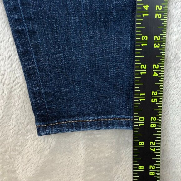 LOFT Womens Jeans Size 26/2 Skinny Ankle Low Rise Blue Denim Casual Y2K Pockets - Picture 6 of 13